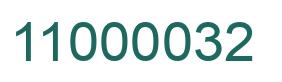 Número 11000032 imagen verde
