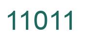 Number 11011 green image
