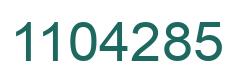 Número 1104285 imagen verde