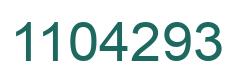 Number 1104293 green image