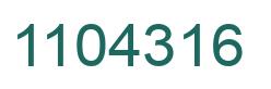 Número 1104316 imagen verde
