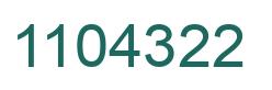 Número 1104322 imagen verde