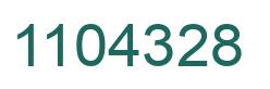 Number 1104328 green image