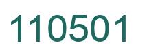 Número 110501 imagen verde
