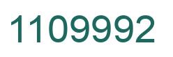 Number 1109992 green image