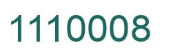Número 1110008 imagen verde