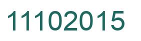 Number 11102015 green image