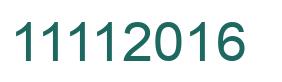 Number 11112016 green image