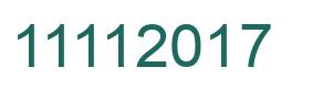 Number 11112017 green image