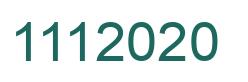 Number 1112020 green image