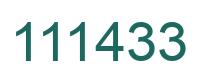 Número 111433 imagen verde