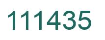 Número 111435 imagen verde