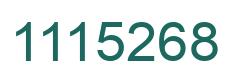 Number 1115268 green image