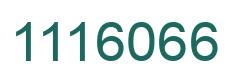 Number 1116066 green image