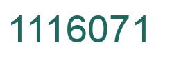 Number 1116071 green image