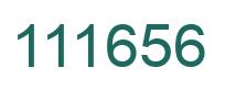 Number 111656 green image