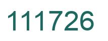 Number 111726 green image