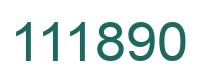 Número 111890 imagen verde