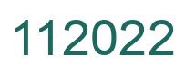 Number 112022 green image