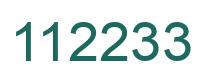 Number 112233 green image