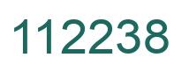 Number 112238 green image