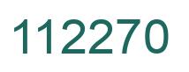 Number 112270 green image