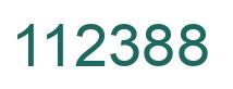 Number 112388 green image