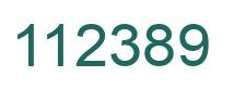 Number 112389 green image