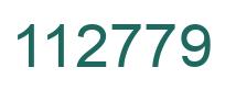 Number 112779 green image