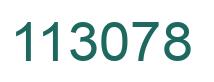 Number 113078 green image
