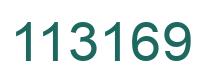 Number 113169 green image