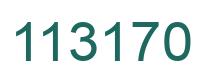 Number 113170 green image