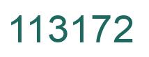 Number 113172 green image