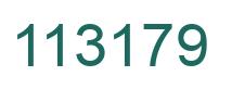 Number 113179 green image