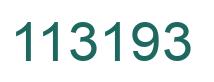 Number 113193 green image