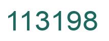 Number 113198 green image