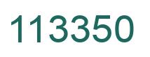 Number 113350 green image