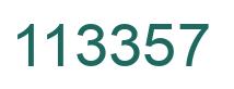 Number 113357 green image