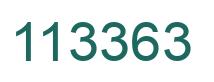 Number 113363 green image