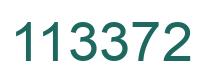 Number 113372 green image