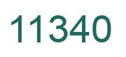 Número 11340 imagen verde