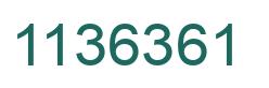 Número 1136361 imagen verde