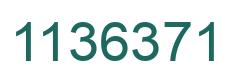 Number 1136371 green image