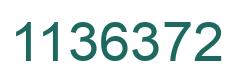 Number 1136372 green image