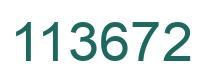 Number 113672 green image