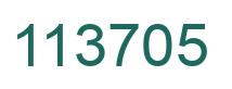 Number 113705 green image