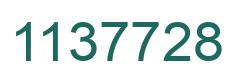 Number 1137728 green image