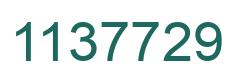 Number 1137729 green image