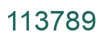 Número 113789 imagen verde