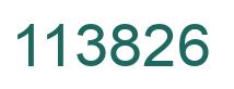 Number 113826 green image